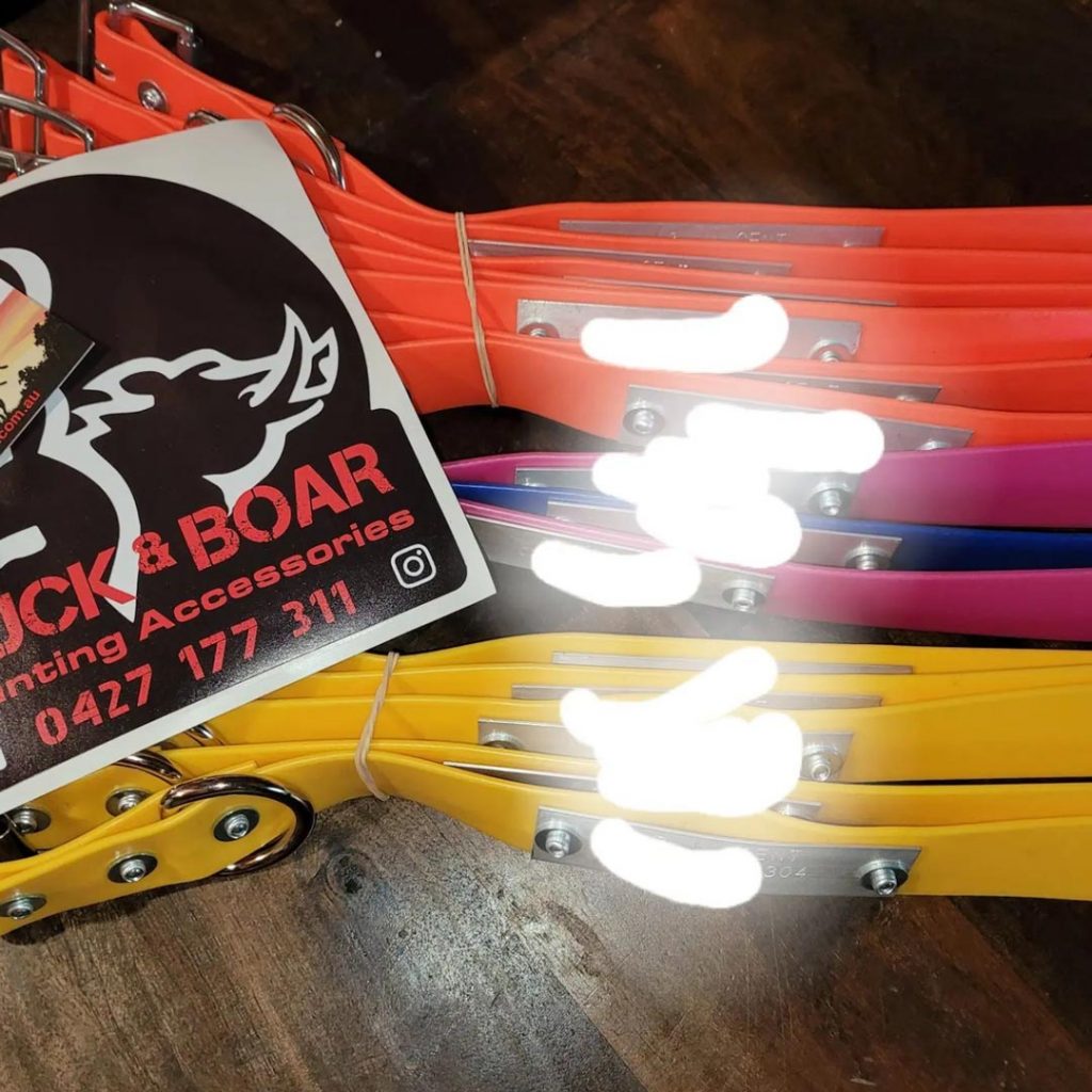 Heavy Duty PVC Dog Collars Large Buck and Boar